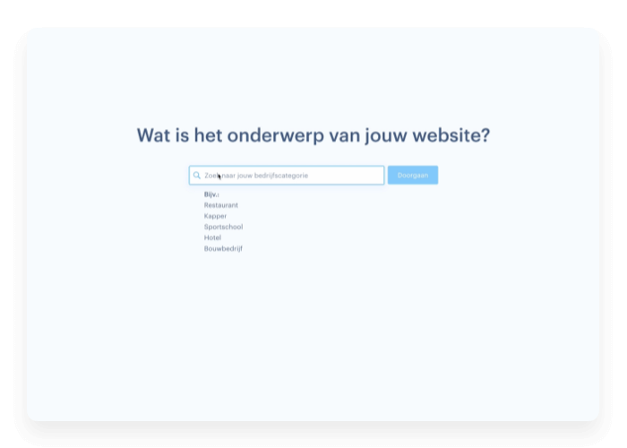Waarover gaat je website?